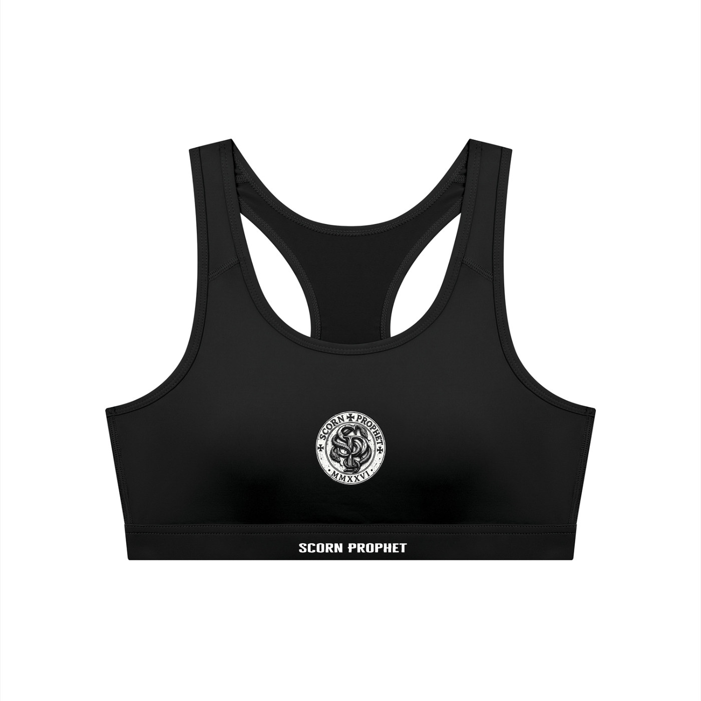 SCORN PROPHET Women's Cropped Sports Bra