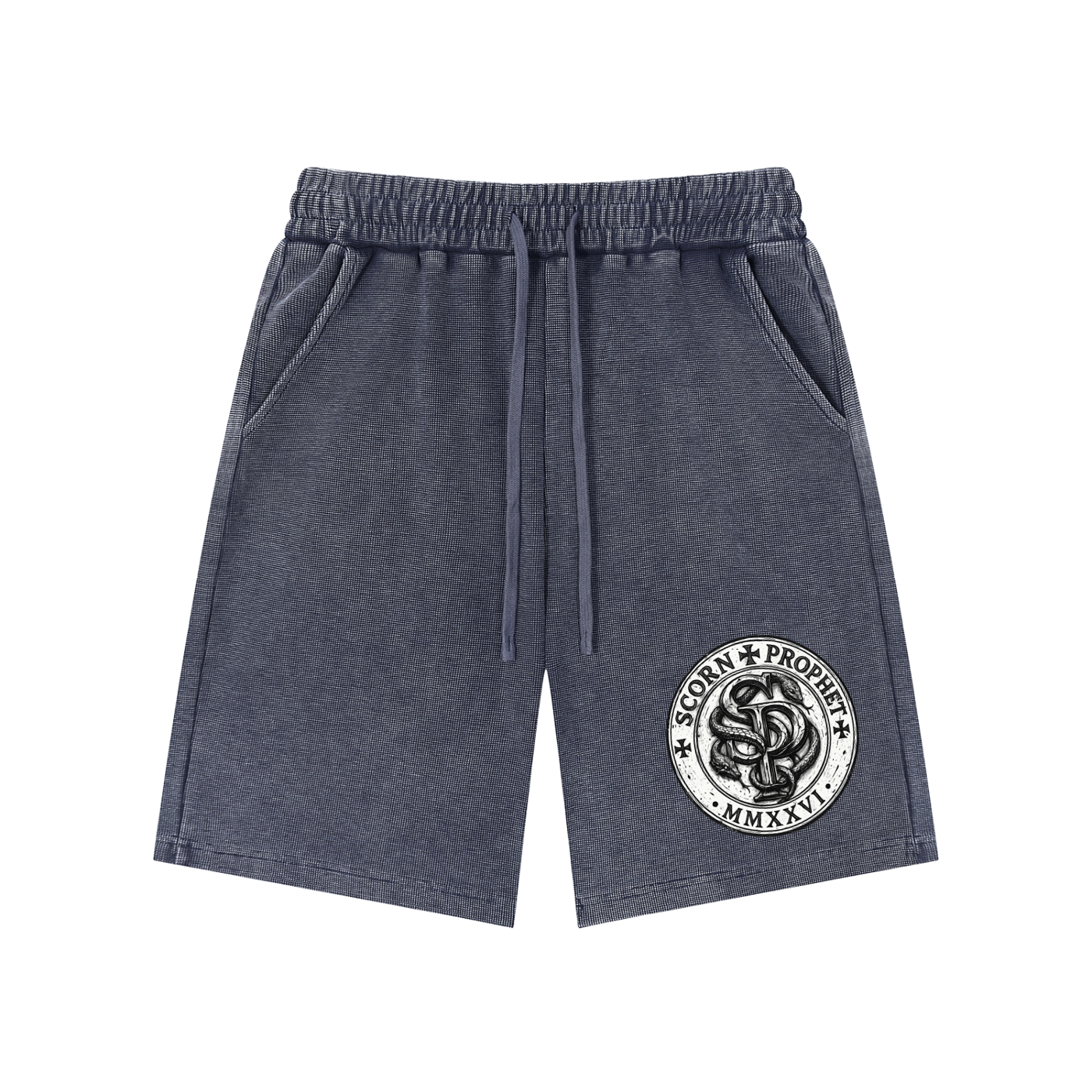 SCORN PROPHET Waffle Knit Shorts