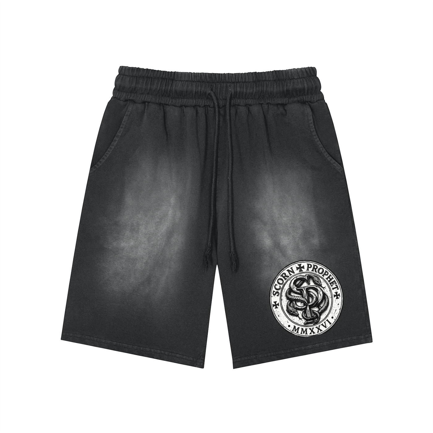 SCORN PROPHET Washed Shorts