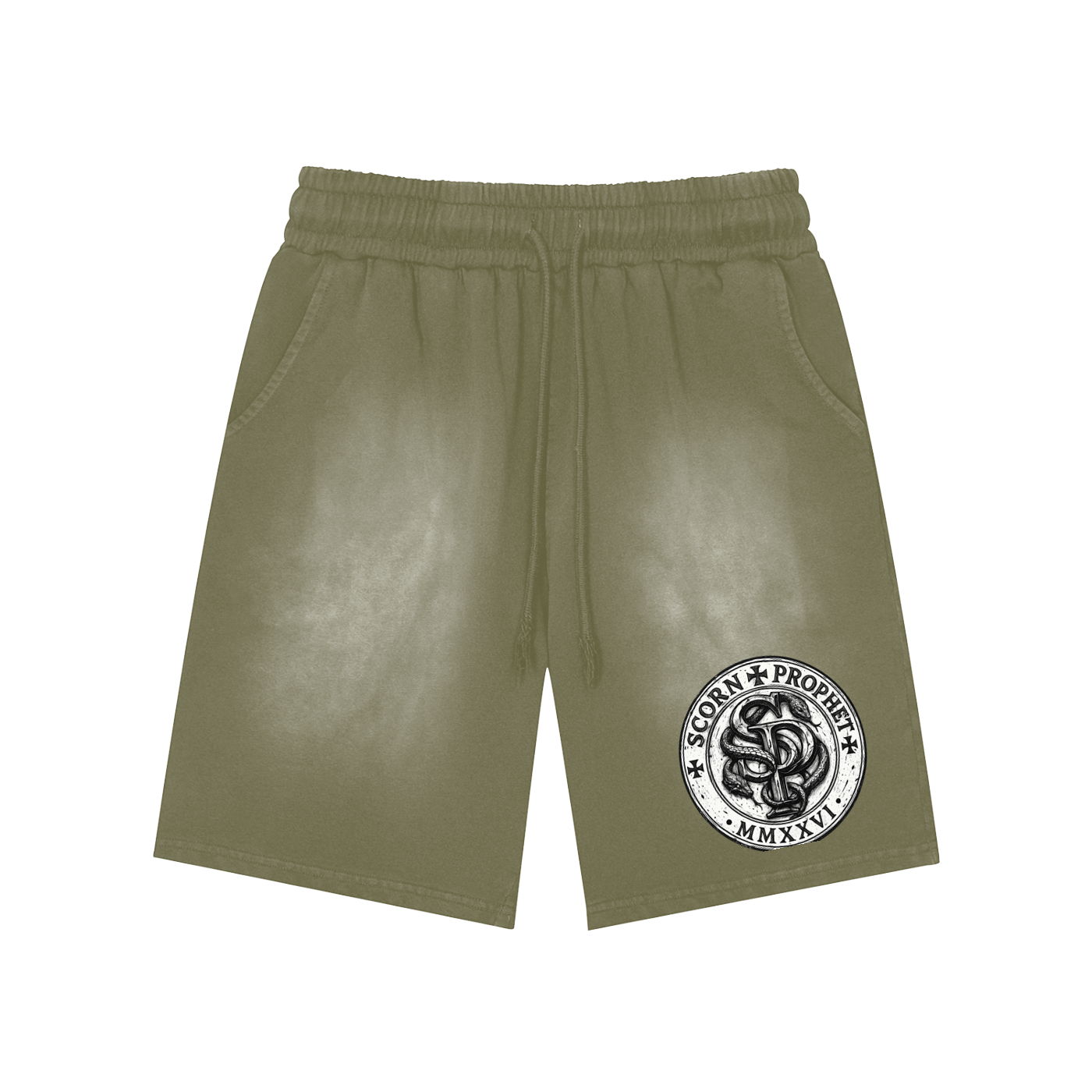 SCORN PROPHET Washed Shorts