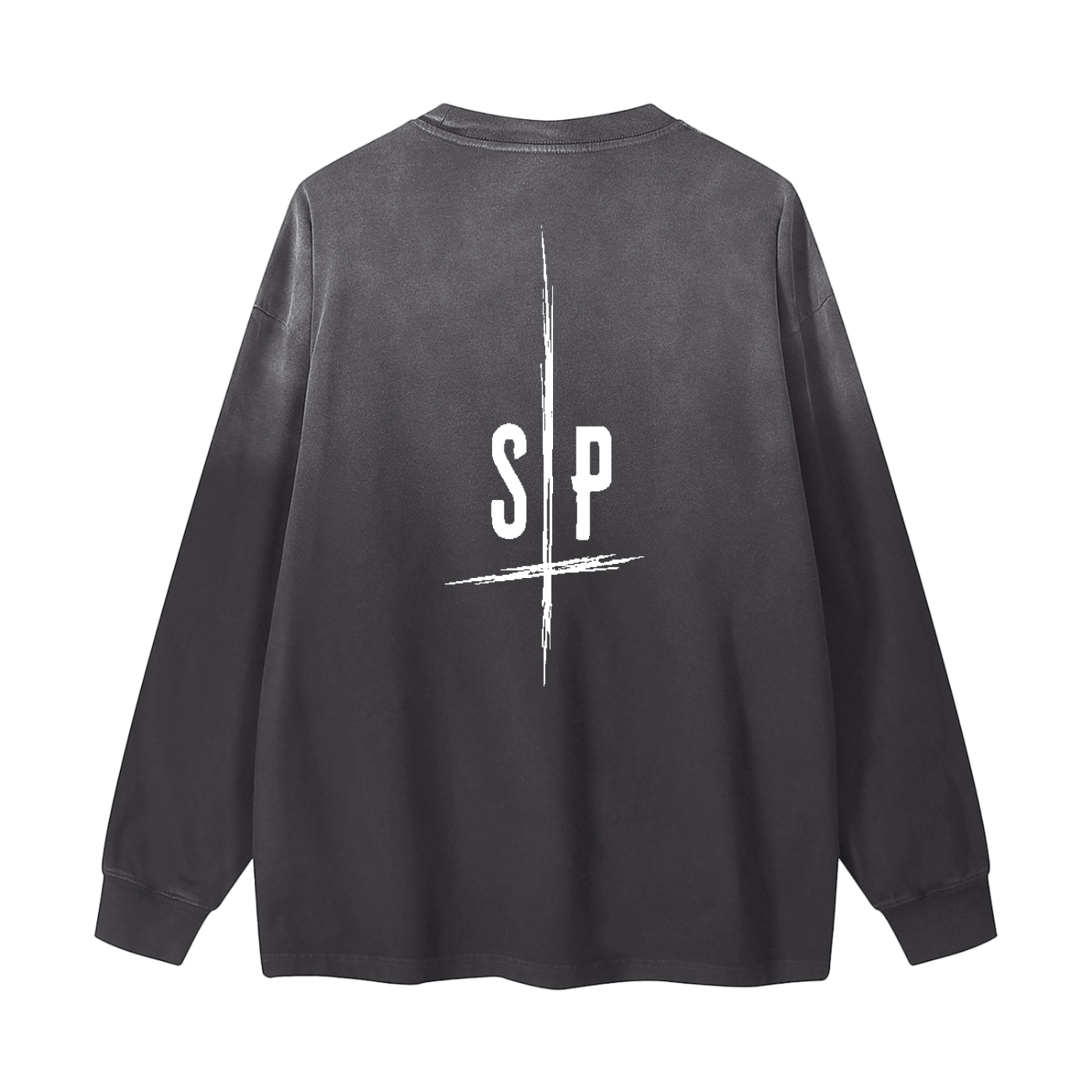 SCORN PROPHET Gradient Washed Long Sleeve T-Shirt