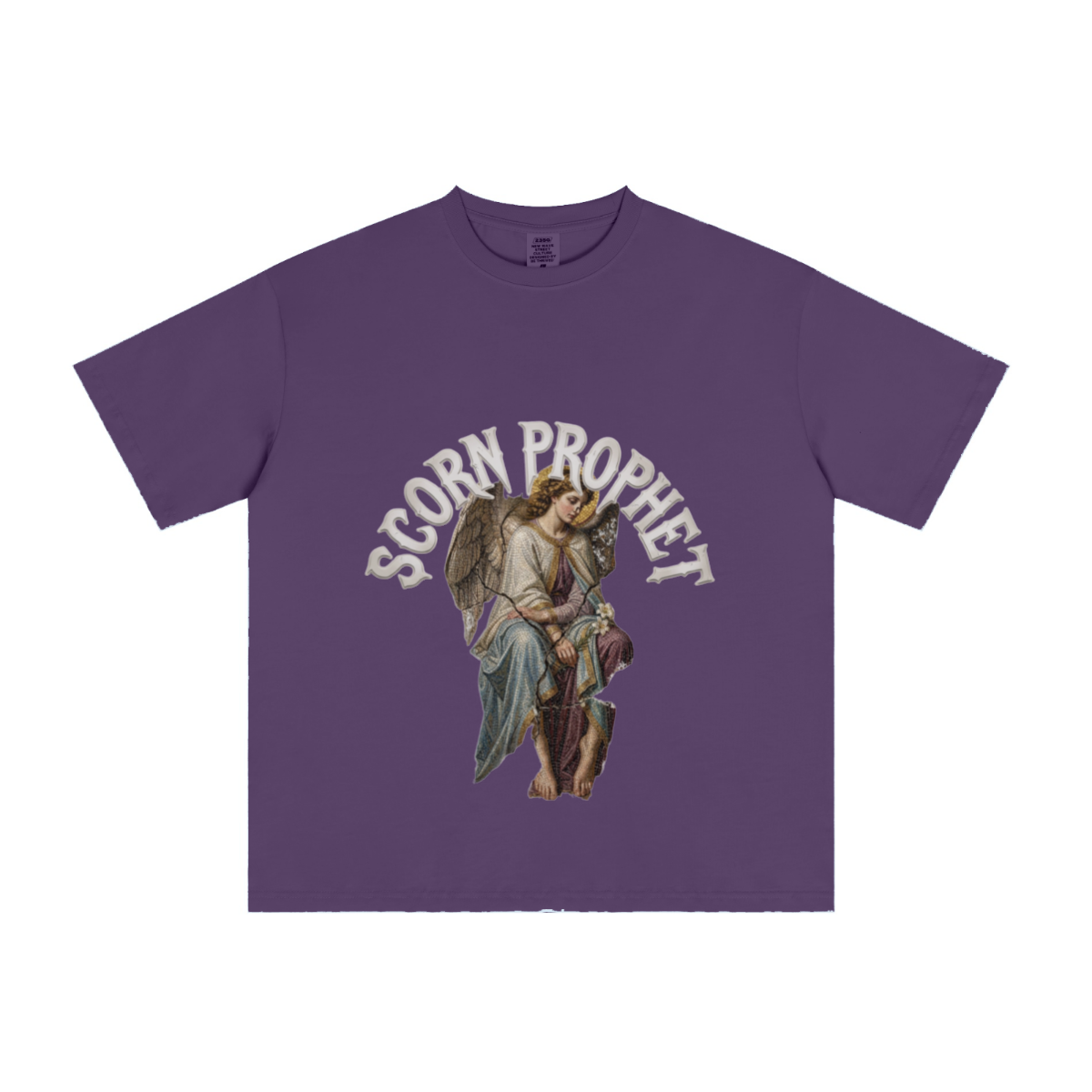 235GSM Men's cool-touch Crew Neck T-shirt Purple