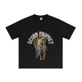 235GSM Men's cool-touch Crew Neck T-shirt Black