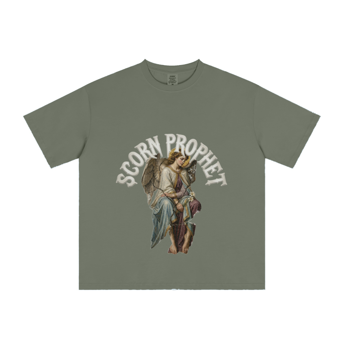 235GSM Men's cool-touch Crew Neck T-shirt Green