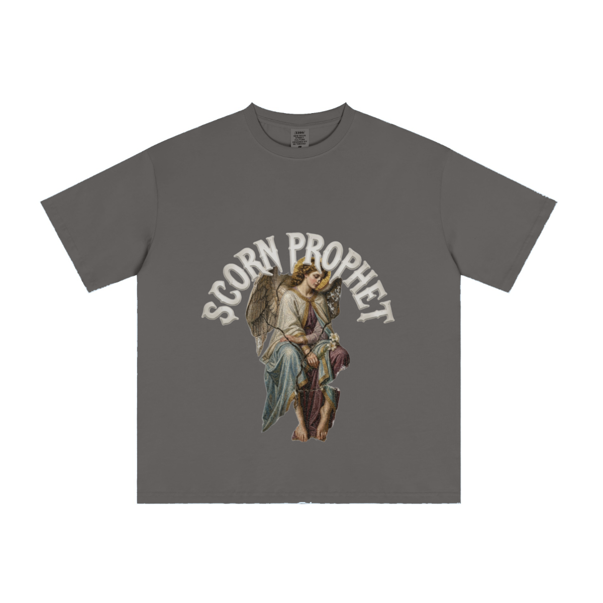 235GSM Men's cool-touch Crew Neck T-shirt Gray