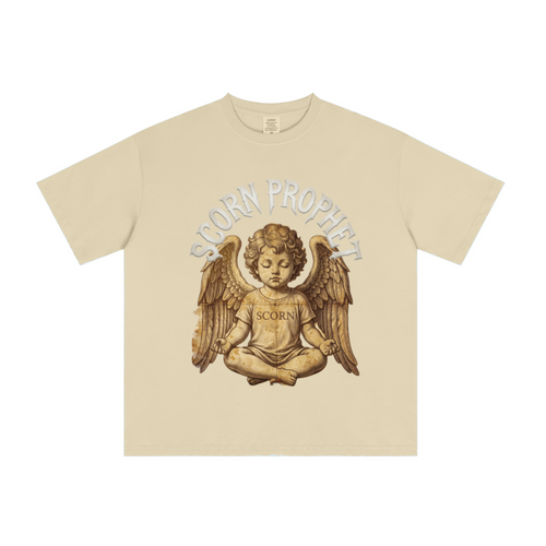 235GSM Men's cool-touch Crew Neck T-shirt Light yellow