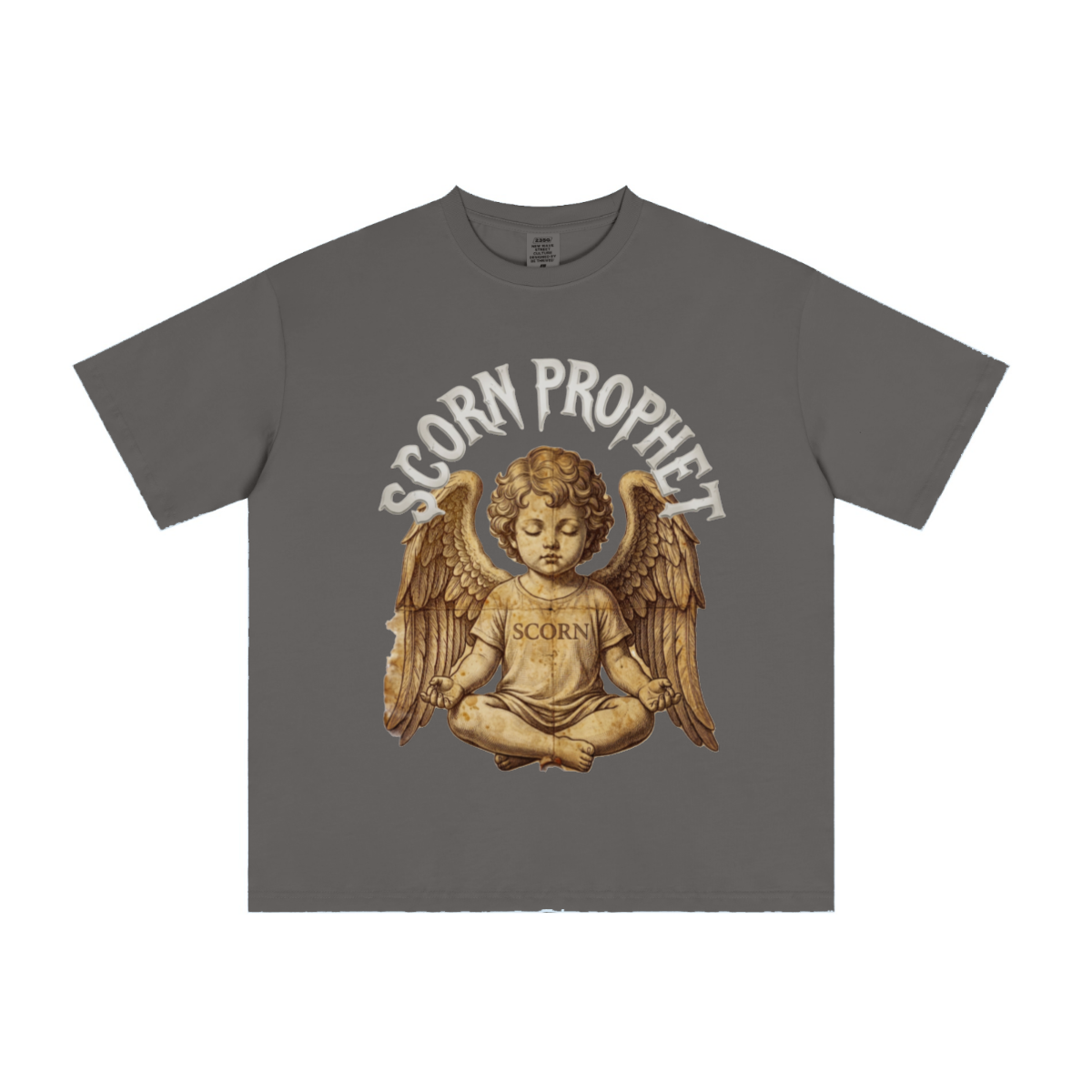 235GSM Men's cool-touch Crew Neck T-shirt Gray