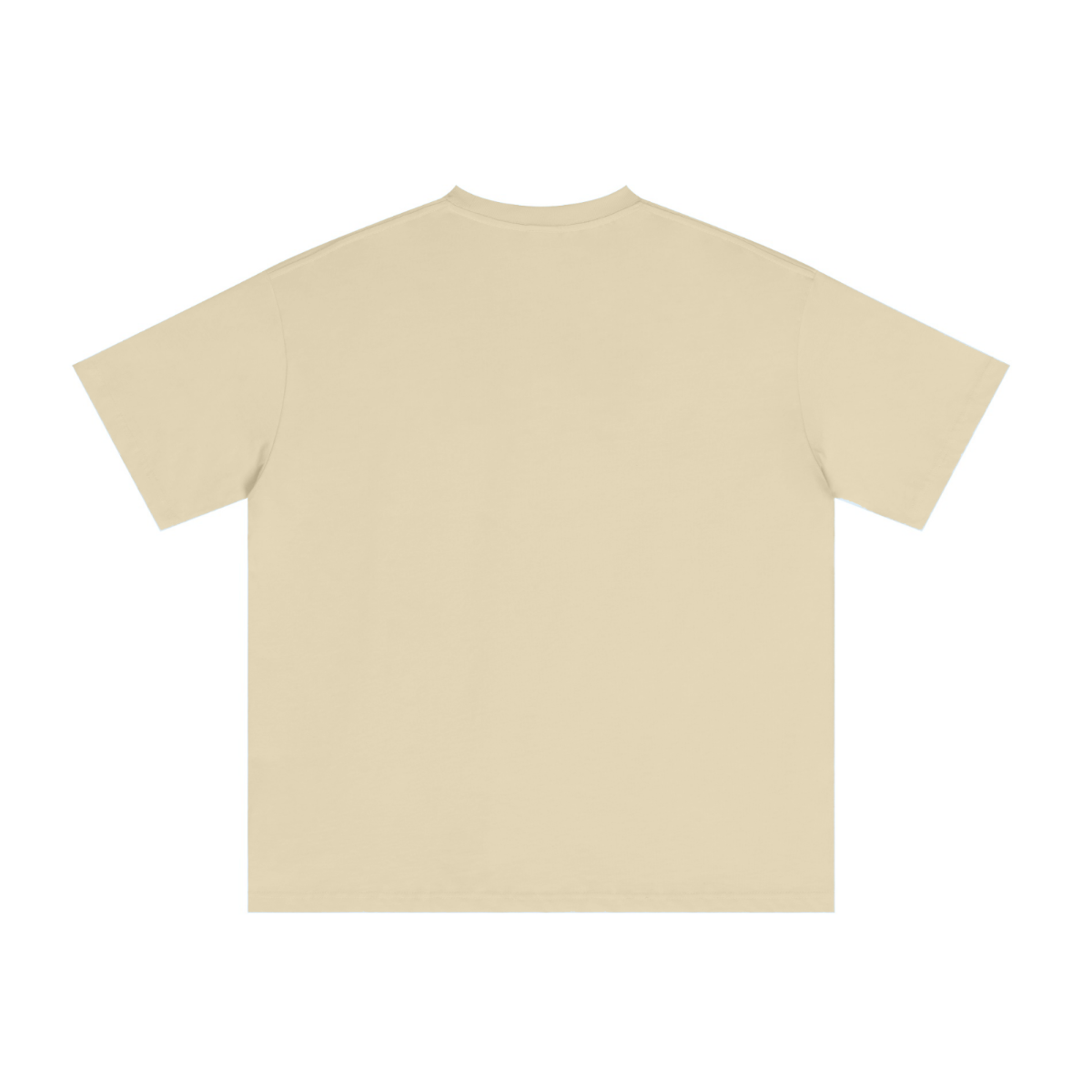 235GSM Men's cool-touch Crew Neck T-shirt Light yellow