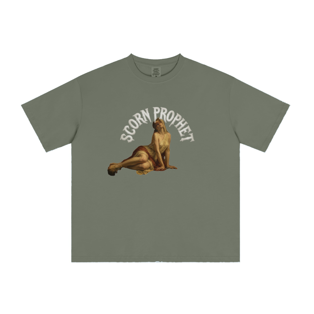 235GSM Men's cool-touch Crew Neck T-shirt Green