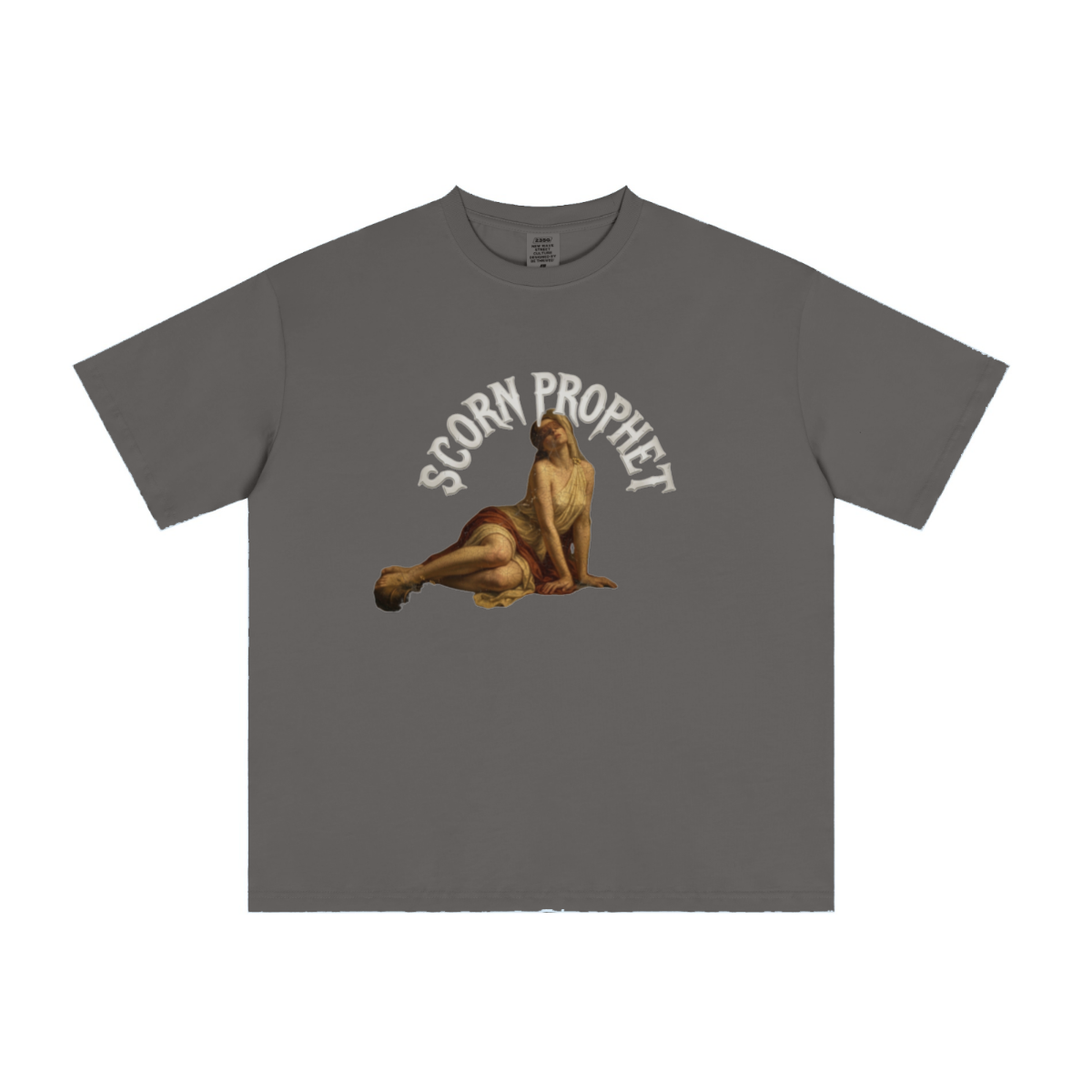 235GSM Men's cool-touch Crew Neck T-shirt Gray