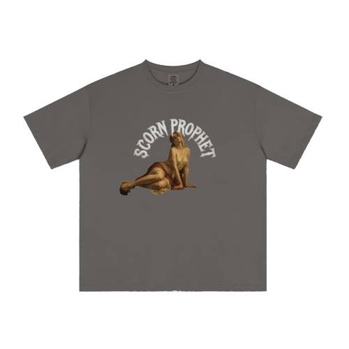 235GSM Men's cool-touch Crew Neck T-shirt Gray