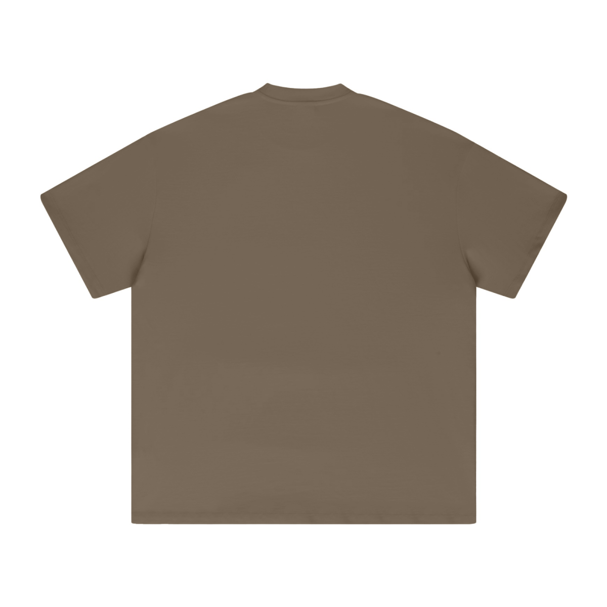 425GSM Unisex Color-Added Heavyweight Solid Color T-shirt Coffee Brown