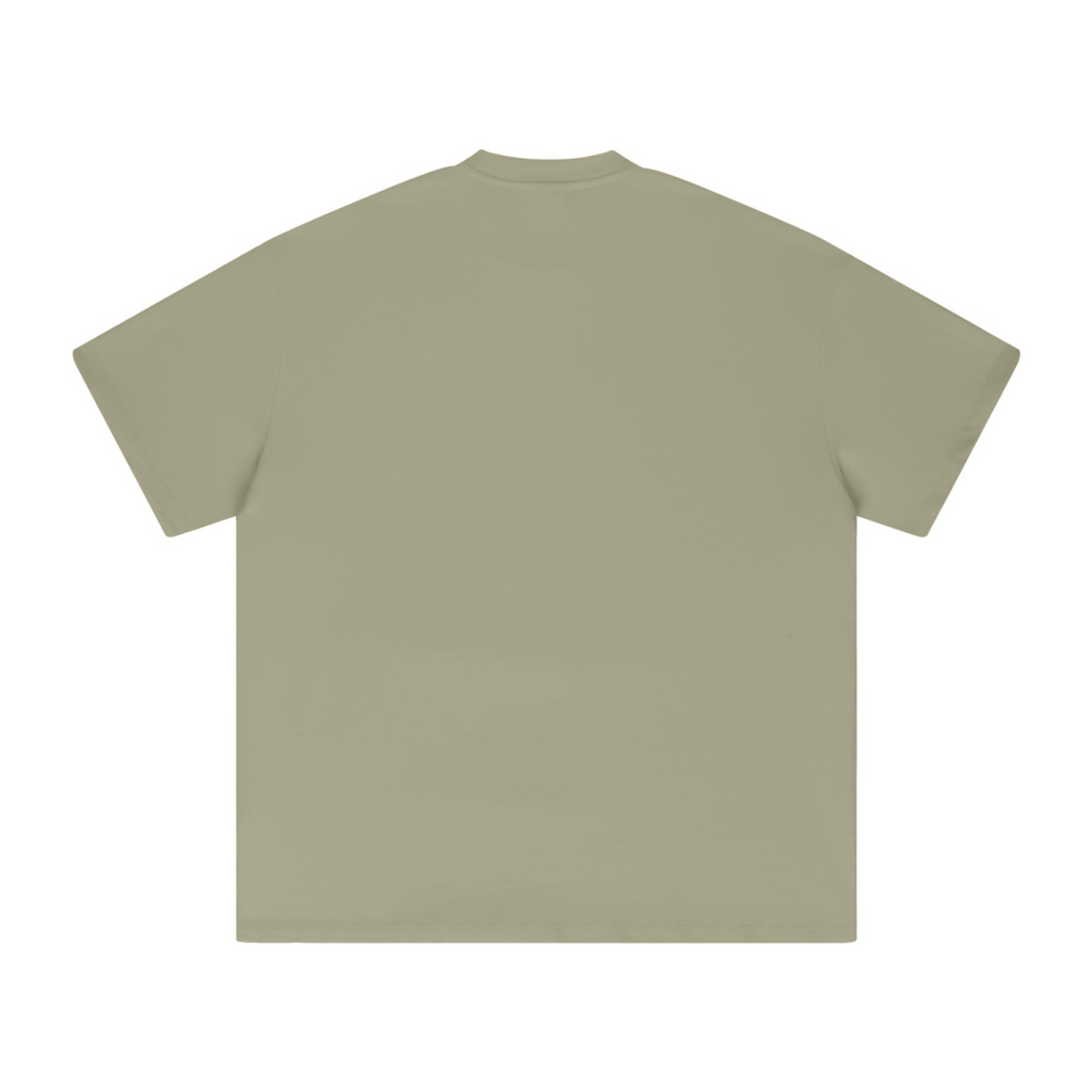 425GSM Unisex Color-Added Heavyweight Solid Color T-shirt Greyish Green