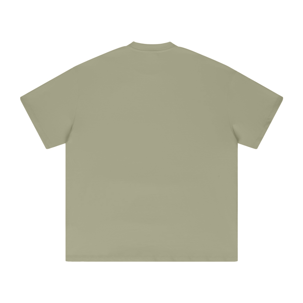 425GSM Unisex Color-Added Heavyweight Solid Color T-shirt Greyish Green