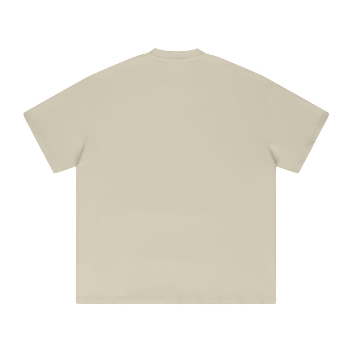 425GSM Unisex Color-Added Heavyweight Solid Color T-shirt Milky Tea White