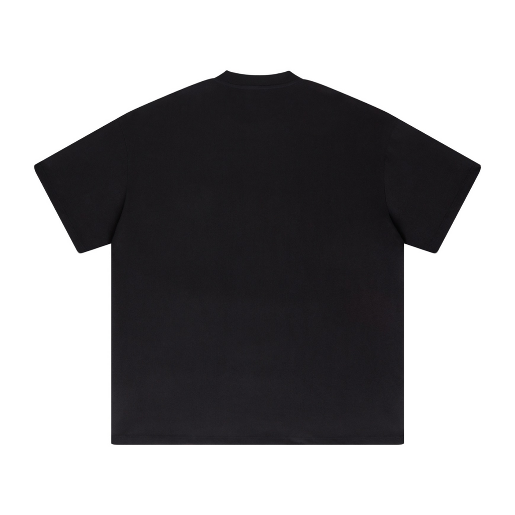 425GSM Unisex Color-Added Heavyweight Solid Color T-shirt Black