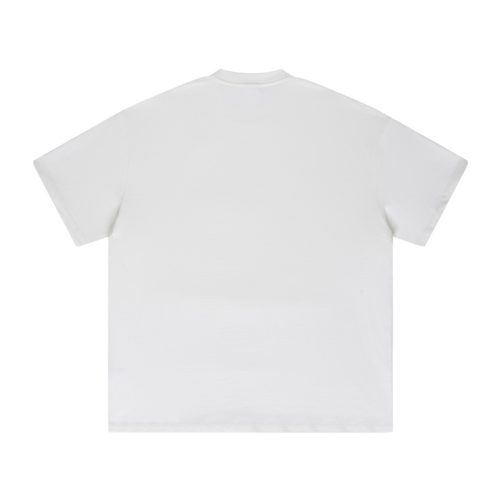 425GSM Unisex Color-Added Heavyweight Solid Color T-shirt White
