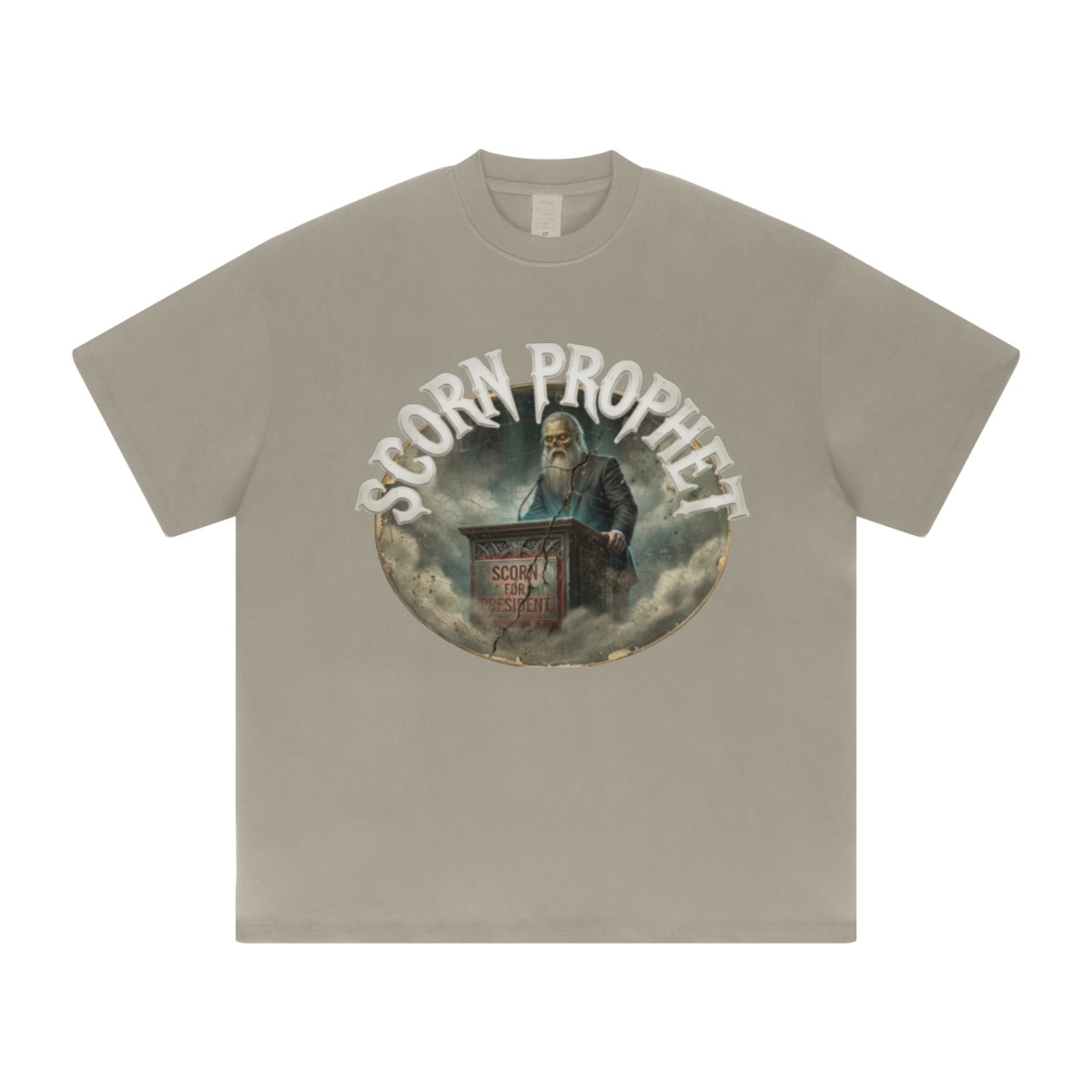 425GSM Unisex Color-Added Heavyweight Solid Color T-shirt Wheat Brown
