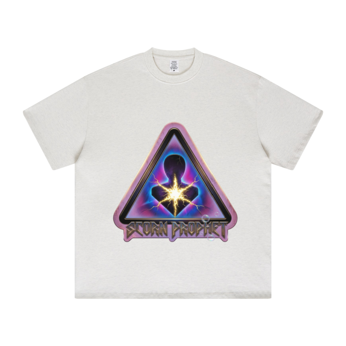 425GSM Unisex Color-Added Heavyweight Solid Color T-shirt Oatmeal Grey