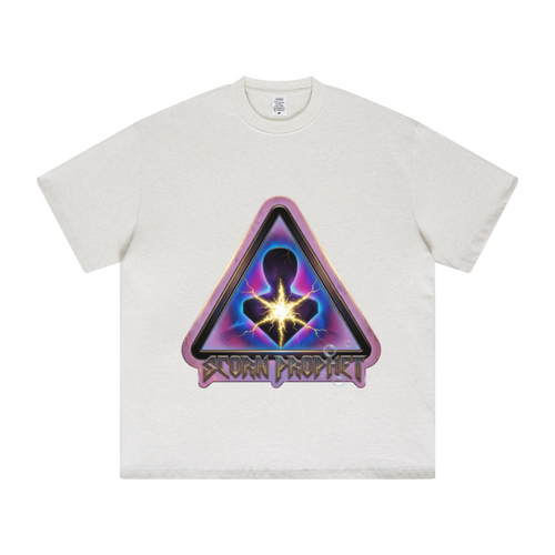 425GSM Unisex Color-Added Heavyweight Solid Color T-shirt Oatmeal Grey