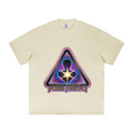 425GSM Unisex Color-Added Heavyweight Solid Color T-shirt Milky Tea White