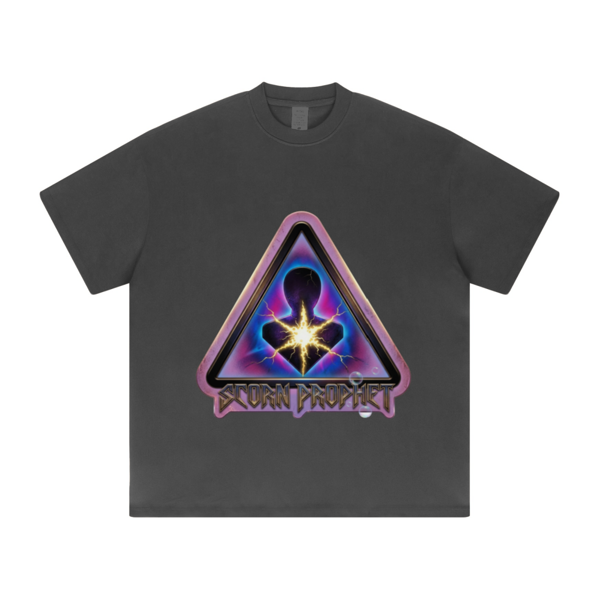 425GSM Unisex Color-Added Heavyweight Solid Color T-shirt Charcoal Grey